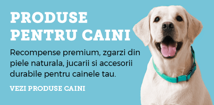 Hrana, recompense si accesorii din piele pentru caini petRO