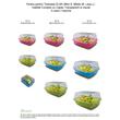 Terariu pentru testoase de apa ELBA disponibil in marimile S M L din plastic cu capac transparent usa metalica insula si 2 palmieri pe culorile roz verde albastru