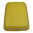 Litiera Semi-Acoperita Galbena cu Rama Inaltata pentru Pisici Mari MPB L (56x39x20 cm)
