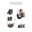 detaliu functionaltitati si material impermeabil geanta grey lux