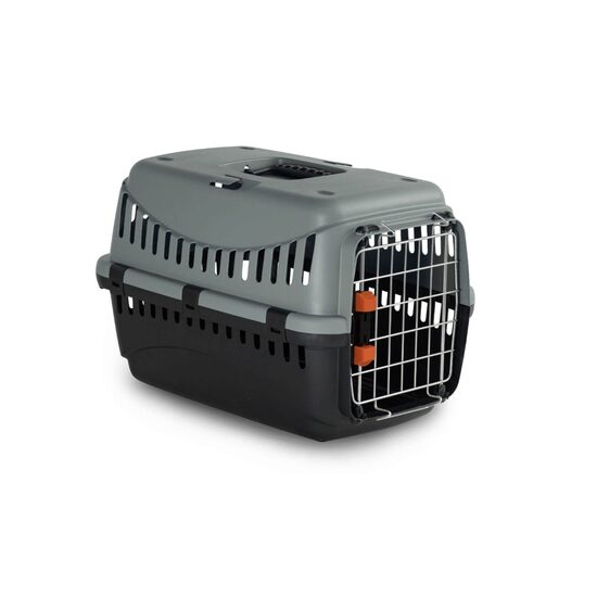 Cusca de transport avion Caini, Pisici Mici IATA BRACCO Nr. 1 — Transportor atestat cu usa metalica sigura