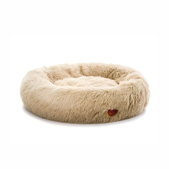 Patut Calmant Donut Plus Pufos JK Bej 60x15 cm - Culcus Rotund Caini/Pisici