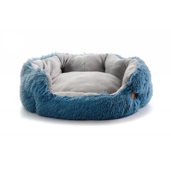 Patut Rotund cu Plus si Decupaj Frontal Caini Medii JK Yetti M (53 cm) - Cuib Confortabil si Baza Antiderapanta · 