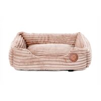 Patut pentru Caini si Pisici JK Coral 50x40 cm Antiderapant – Canapea Premium din Plus Raiat, Intrare Coborata · 