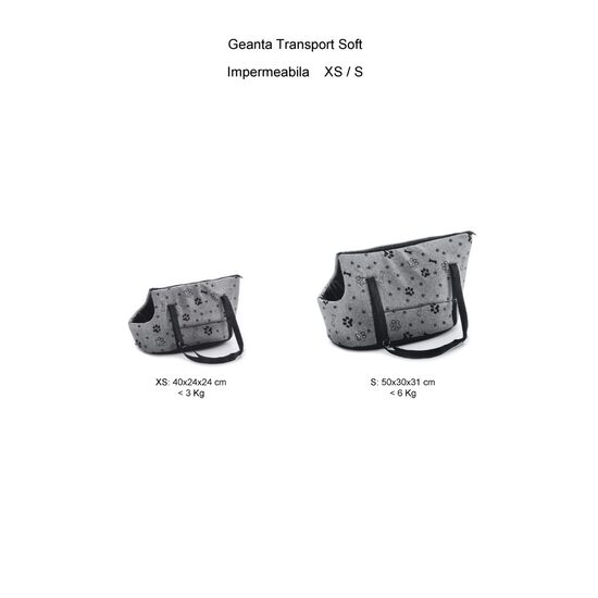 Geanta Transport Grey · Marimi XS, S · Protectie Impermeabila · 