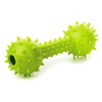 Jucarie Gantera TPR cu Ghimpi, Clopotei si Locusor Recompense (14cm) - Cauciuc Elastic pentru Caini · 