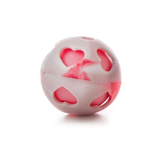 Jucarie Caine de Ziua Indragostitilor - minge TPR, scartaitoare, 7.5 cm