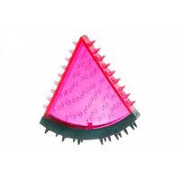 Jucarie Felie de Pepene TPR cu Scartait si Proeminente (12cm) - Cauciuc Elastic pentru Caini