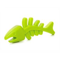 Jucarie Schelet de Peste din Cauciuc TPR (12cm) - Textura Flexibila pentru Caini si Pisici · 