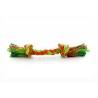 Jucarie Sfoara Bumbac 40cm Groasa (2 Noduri) - Franghie Rezistenta de Tras