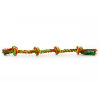 Jucarie Sfoara Bumbac Lunga 66cm (4 Noduri) - Franghie pentru Caini de Talie Mare