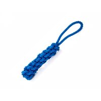 Jucarie Dresaj Bat din Sfoara Bumbac Impletita cu Maner-Bucla (40cm) - Franghie Aport Caini