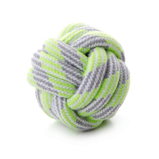 Jucarie Minge din Sfoara de Bumbac Caini - Masticatie si Igiena Dentara, 9 cm · 