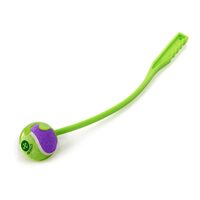 Jucarie Aruncator de Mingi de Tenis 50cm cu Minge Bicolora 6cm Inclusa - Lansator Plastic pentru Aport Caini