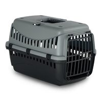 Cusca Transport Pisici/Caini Mici Gipsy S Usa Plastic 46x31x32cm Gri - Prindere Auto