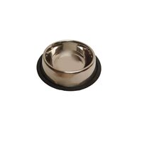 Castron Metalic Inox Premium JUKO cu Baza Antiderapanta - Bol Igienic si Rezistent pentru Caini si Pisici · 