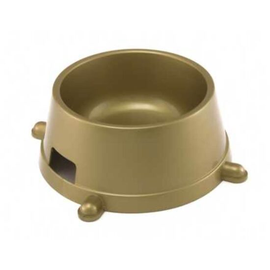 Castron Plastic Antiderapant Caini si Pisici JUKO, Bol Rotund cu Fante Laterale Anti-Vacum · 