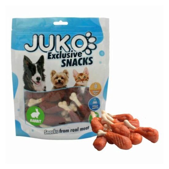 Pulpa Iepure si Os de Calciu JUKO 250g – Suport Osos si Proteina Nobila