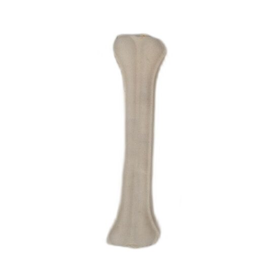 Os din Piele de Vita Presata Alb Caine Mare - Varianta 25 cm