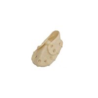 Papuc Masticabil Caini JUKO 7.5cm din Piele de Bivol Albita ·
