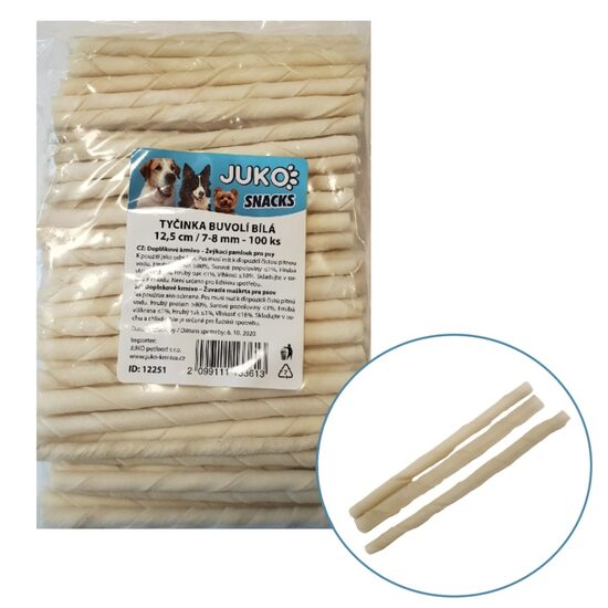 Bete Albe Piele Bivol JUKO 100 buc – Igiena Dentara si Aroma · 