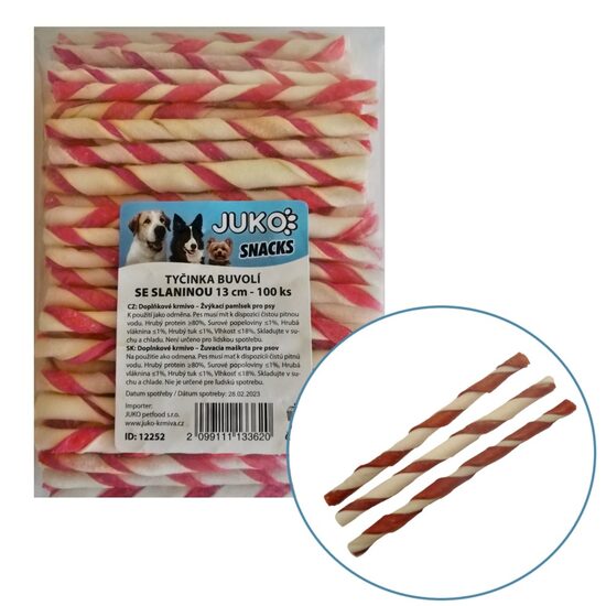Bete Albe Piele Bivol Bacon -JUKO 100 buc – Igiena Dentara ·