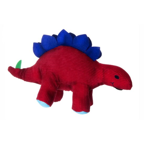 Jucarie Stegosaurus Catifea Raiata 31cm cu Scartait — Plus Texturat Caini