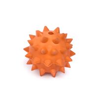 Jucarie Minge Arici din Cauciuc Plin cu Tepi si Aroma de Banana (6cm – 9cm) - Minge Rezistenta pentru Curatare Dentara Caini · 