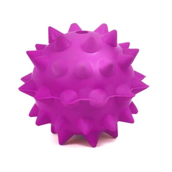 Jucarie Minge Arici Mare Cauciuc Plin 9cm Aroma Banana - Rezistenta Caini Mari