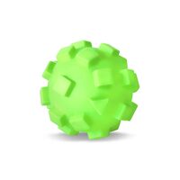 Jucarie Minge din Vinil cu Cuburi Geometrice XL 12 cm – Model Sferic Interactiv cu Scartait si Forme in Relief pentru Aport Activ