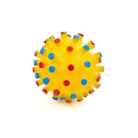 Jucarie Minge din Vinil cu Tepi si Scartait - Minge Interactiva Aport si Masaj Gingival Caini (7cm – 11cm)