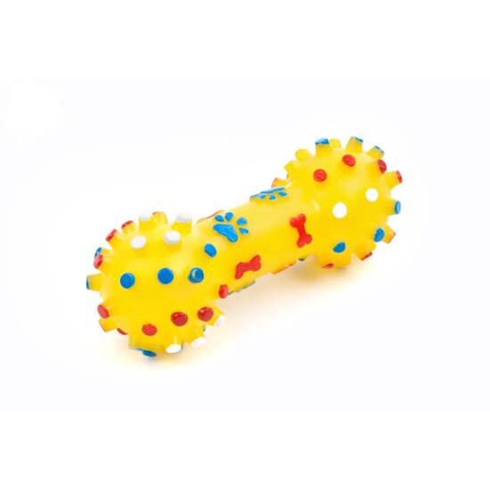 Jucarie Gantera Vinil cu Tepi si Scartait 12cm - Aport Caini Medii
