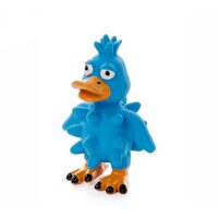 Jucarie Ratusca din Latex cu Tepi si Scartait (13cm) - Rata Flotanta Interactiva cu Masaj Gingival pentru Caini