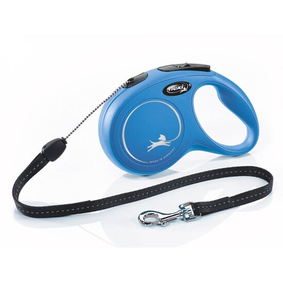 Lesa Retractabila Albastra FLEXI Clasic Long S 8m – Libertate Extinsa