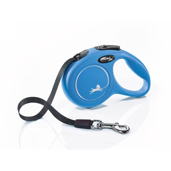 Lesa Retractabila Albastra FLEXI Classic XS 3m-12Kg – Siguranta cu Banda Lata