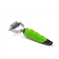 Descalcitor Blana Tip T cu 10 Cutite Curbat JK — Pieptene Profesional Antialunecare pentru Noduri Caini si Pisici