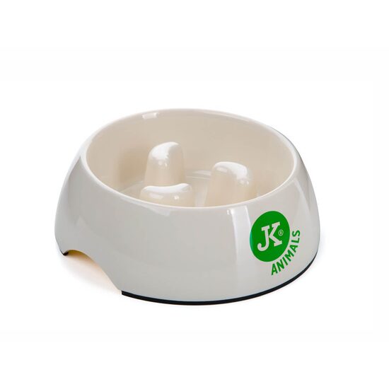 Castron Anti-Sufocare Caini JK - Melamina Premium pentru Hranire Lenta si Digestie Sanatoasa · 
