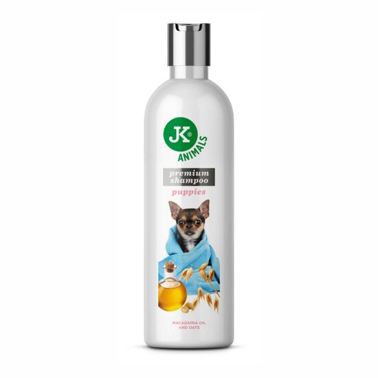 Sampon Premium pentru Catelusi JK (250ml) - Formula Delicata cu Ovaz, Ulei de Macadamia si D-Pantenol pentru Pui de Caine