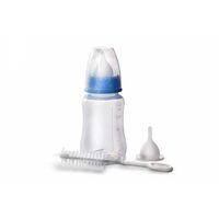 Set Alaptare Pui si Juniori JK 150ml, Biberon Gradat XL cu Tetina, Ac si Perie