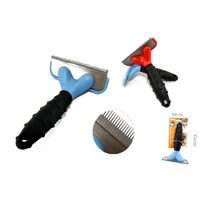 Trimer Ergonomic cu Maner Cauciucat L - Perie Profesionala Indepartat Substrat pentru Caini Talie Mare