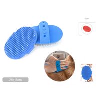 Perie de Mana Cauciuca YOMMY (26x13 cm) cu Perii Metalici si Protectie – Periaj, Desfaceri Noduri si Masaj pentru Caini si Pisici