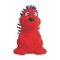 Jucarie Arici din Latex JUKO cu Scartait (7.5cm) - Arici Rosu Interactiv pentru Pui de Caine si Caini Tineri