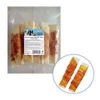 Fasii Piele Vita cu Invelis Carne de Pui pentru Caini · JUKO - Deliciu si Masticatie timp indelungat 