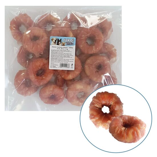 Gogosi Masticabile JUKO 1kg – Pui sau Rata cu Piele de Bivol · 