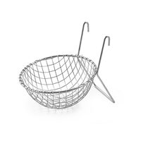 Cuib Metalic Rotund tip Cosulet cu Suport si Carlige pentru Pasari, Ø 10 cm - Reproductie, clocire si cresterea puilor