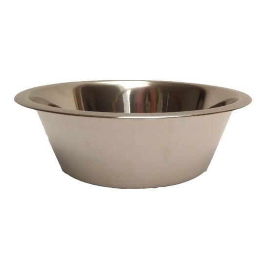 Bol Inox Conic 2.6L JUKO - Castron Rezerva Suport Metalic pentru Caini mai Mari
