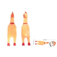 Jucarie Gaina din Vinil Yommy cu Sunet - Pui Interactiv pentru Dresaj si Aport Activ Caini (16cm – 39cm) · 