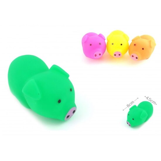 Jucarie Purcel Sferic din Vinil Yommy Mini cu Sunet (8cm) - Purcelus Interactiv pentru Caini de Talie Mica
