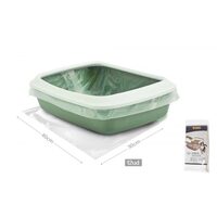 Saci de Protectie si Captuseala Igienica pentru Litiera, YOMMY (Set 12 buc): Curatenie Rapida si Protectie Anti-Scurgeri · 