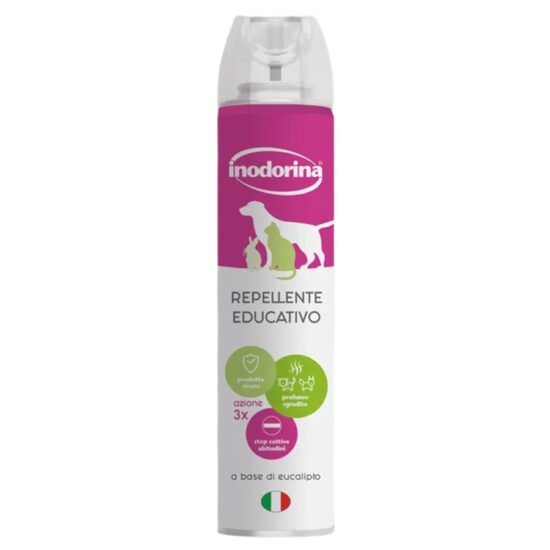 Spray Repelent Inodorina cu Eucalipt (300ml) — Solutie Repelenta pentru Caini, Pisici si Animale Mici - Corectare Obiceiuri si Protectie Suprafete
